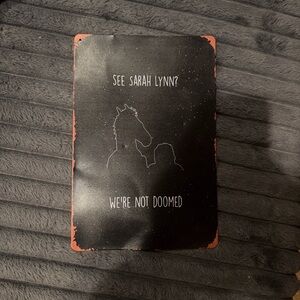 Bojack Horseman and Sara Lynn Inspirational Metal Wall Sign